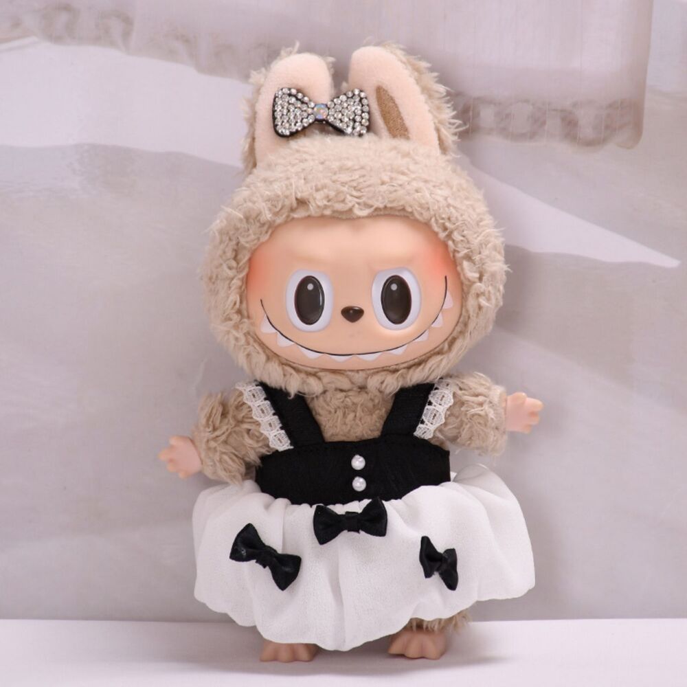 Clothes only!! Labubu 17cm keychain cute custom clothes outfits - 0329